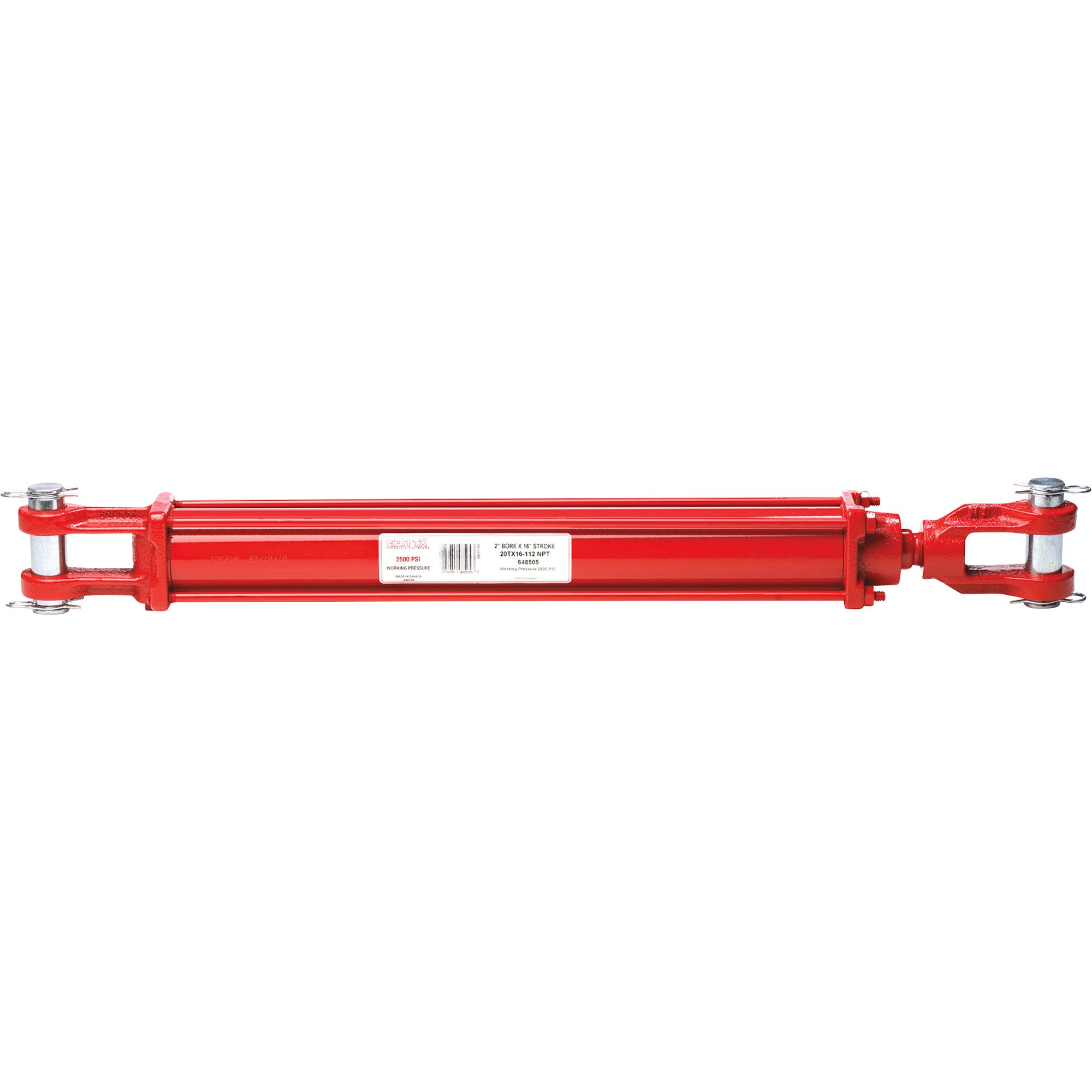 Lion TX Series Tie-Rod Cylinder — 2,500 PSI, 10in. Stroke, Model# CYL 20TX10-112 ORB 90 R